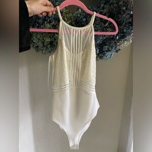 White bodysuit size medium